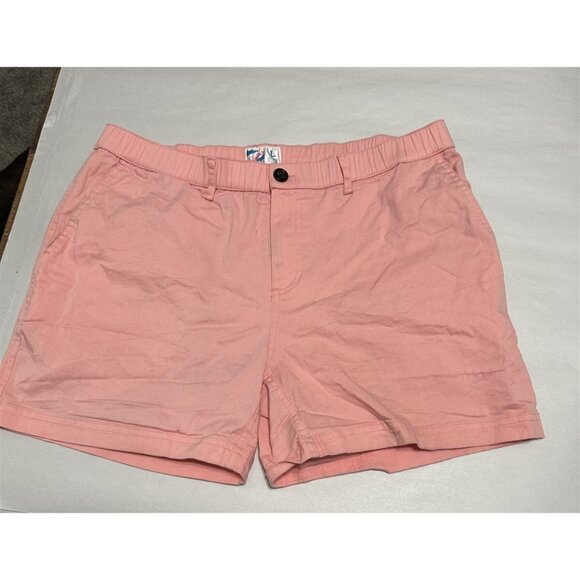 Bermies Other - Bermies Mens Shorts Cotton Stretch Chino Golf Sporty Pink Peach Large